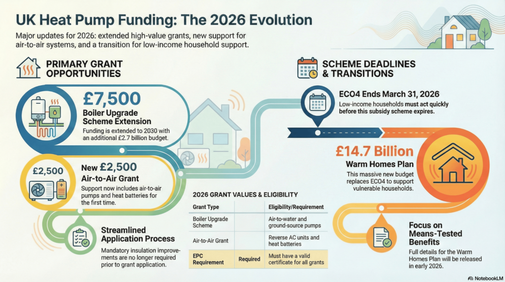 Heat Pump Grant Changes in 2026
